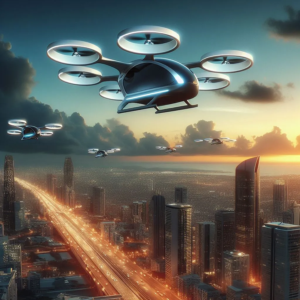 drones taxis aéreos