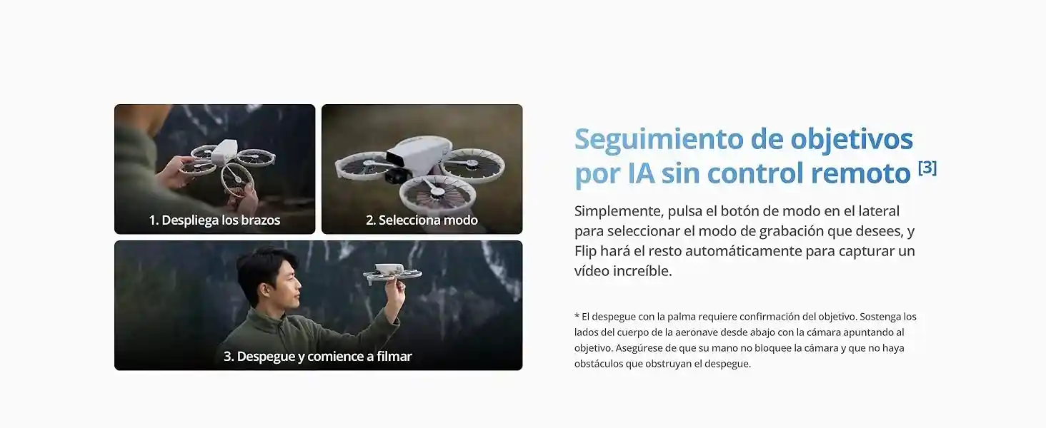 DJI Flip Drone despega en tu mano