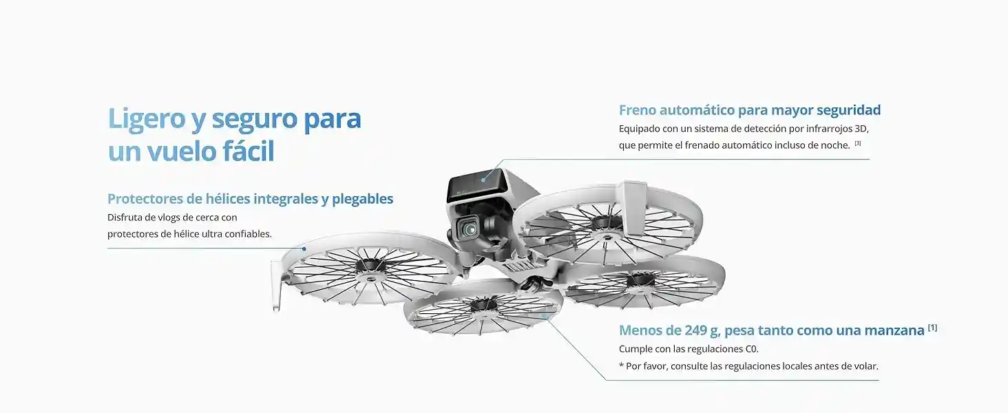 DJI Flip Drone menos de 249 gramos